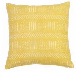 Mindy Mud Cloth Printed Woven Pillow, 20" x 20"