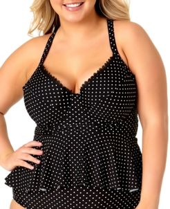 Plus Size Underwire Tankini Top, Created for Macy's Women's Swimsuit