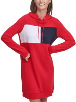 Colorblocked Hoodie Dress