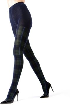 Tartan Plaid Sweater Women's Tights