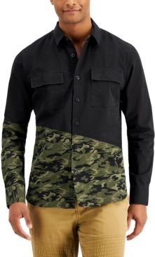 Walker Regular-Fit Pieced Camouflage Utility Shirt