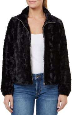 Faux-Fur Zip-Front Jacket