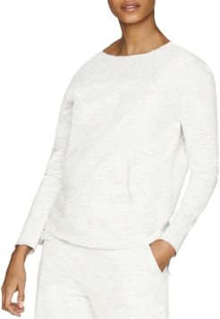 Raw Edge Neck Sweatshirt