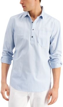 Inc Men's Chambray Popover Shirt, Created for Macy's