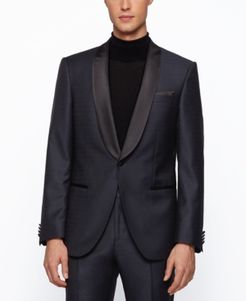 Boss Men's Henry3/Glow2 Slim-Fit Virgin-Wool Tuxedo Suit