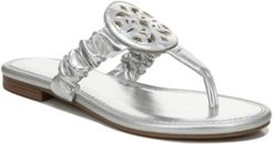 Camara Ruched Medallion Sandals Women's Shoes