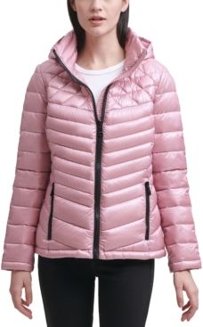 Shine Hooded Packable Puffer Coat, Created for Macy's