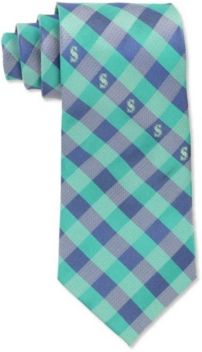 Seattle Mariners Checked Tie