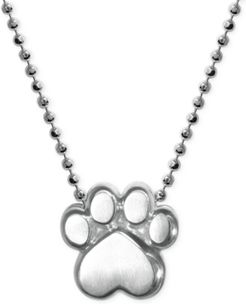 Little Activists by Alex Woo Paw Pendant Necklace in Sterling Silver