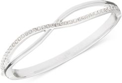 Gold-Tone Crystal Crisscross Bangle Bracelet, Created for Macy's