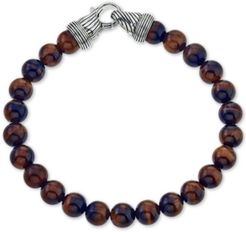 Red Tiger's Eye (8mm) Beaded Bracelet in Sterling Silver, Created for Macy's