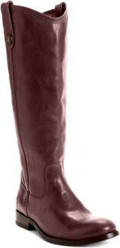 Melissa Wide Calf Riding Leather Boots Women's Shoes