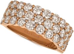 Strawberry & Nude Diamond Band (3-1/10 ct. t.w.) in 14k Gold or Rose Gold