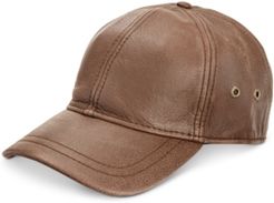 Leather Baseball Cap