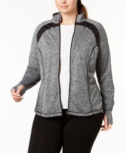 Plus Size Rapidry Performance Zip Jacket, Created for Macy's