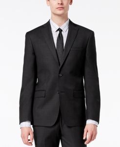 Modern-Fit Stretch Textured Wool Suit Jacket