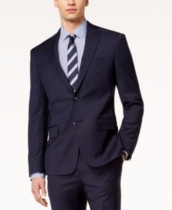 Modern-Fit Stretch Textured Wool Suit Jacket