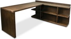 Ridgeway Home Office Furniture, 2-Pc. Set (Return Desk & Peninsula Usb Outlet Bookcase)