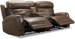 Closeout! Winterton 95" 3-Pc. Leather Power Reclining Sofa With 2 Power Recliners, Power Headrests, Lumbar, Console & Usb Power Outlet