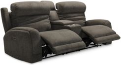 Closeout! Winterton 95" 3-Pc. Fabric Power Reclining Sofa With 2 Power Recliners, Power Headrests, Lumbar, Console And Usb Power Outlet