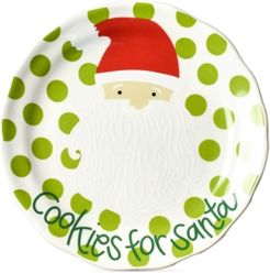 by Laura Johnson North Pole Curved Cookies for Santa Face Salad Plate