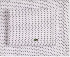 Lacoste Printed Cotton Percale Pair of Standard Pillowcases Bedding