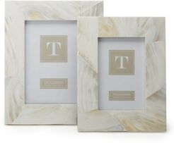 Ocean Sand Mother of Pearl Frames, Set of 2