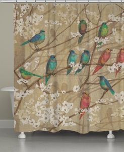 Birds And Blossoms Shower Curtain Bedding