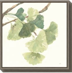 Gingko Leaves I Light by Chris Paschke Canvas Framed Art