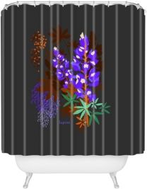 Holli Zollinger Desert Botanical Lupine Shower Curtain Bedding
