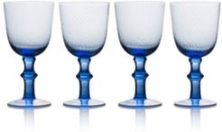 Avalon Blue 14oz Goblets, Set of 4