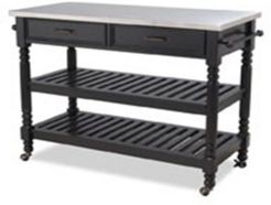 Savannah Black Kitchen Cart