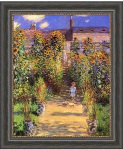 The Artist'S Garden At Vetheuil, 1880 Canvas Art Framed
