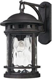 Costa Mesa 1 Light Outdoor Wall Lantern in Weathered Charcoal