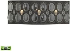 Serai 3 Light Vanity in Oil Rubbed Bronze with Clear Glass