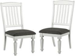 Cassie Antique White Side Chair (Set of 2)