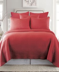 Home Cross Stitch Chile Red King Quilt Set