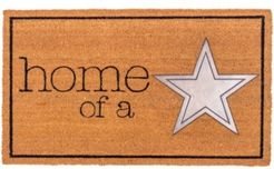 Doormat Home Of A Star 18" x 30", Non-Slip, Durable Bedding