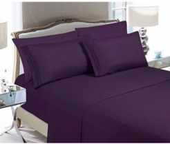 4-Piece Luxury Soft Solid Bed Sheet Set Queen Bedding