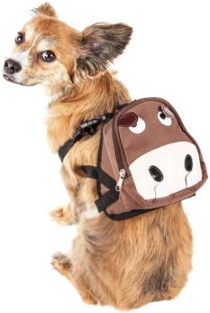 'Mooltese' Large-Pocketed Compartmental Animated Dog Harness Backpack