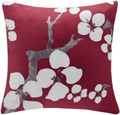 N Natori Cherry Blossom 18"x 18" Square Pillow Bedding