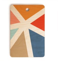 Summers End Geometry Rectangle Cutting Board