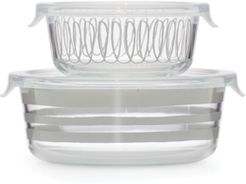 new york Charlotte Street Round Food Storage, Set of 2