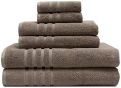 6-Pc Plush Bamboo-Blend Towel Set Bedding