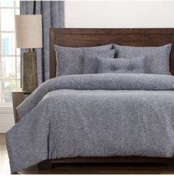 Pacific Denim Linen 6 Piece Full Size Luxury Duvet Set Bedding