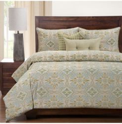 Sumatra Citron 5 Piece Twin Luxury Duvet Set Bedding