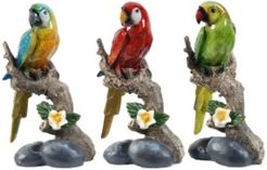 Macaw On Branch, Set of 3