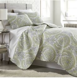 Classic Paisley 3-Piece Quilt and Sham Set Bedding