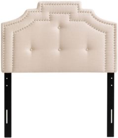 Aspen Crown Silhouette Headboard with Button Tufting, Single/Twin