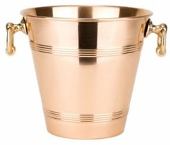 International Solid Copper Wine Cooler with Brass Handles, 4.75-Quart